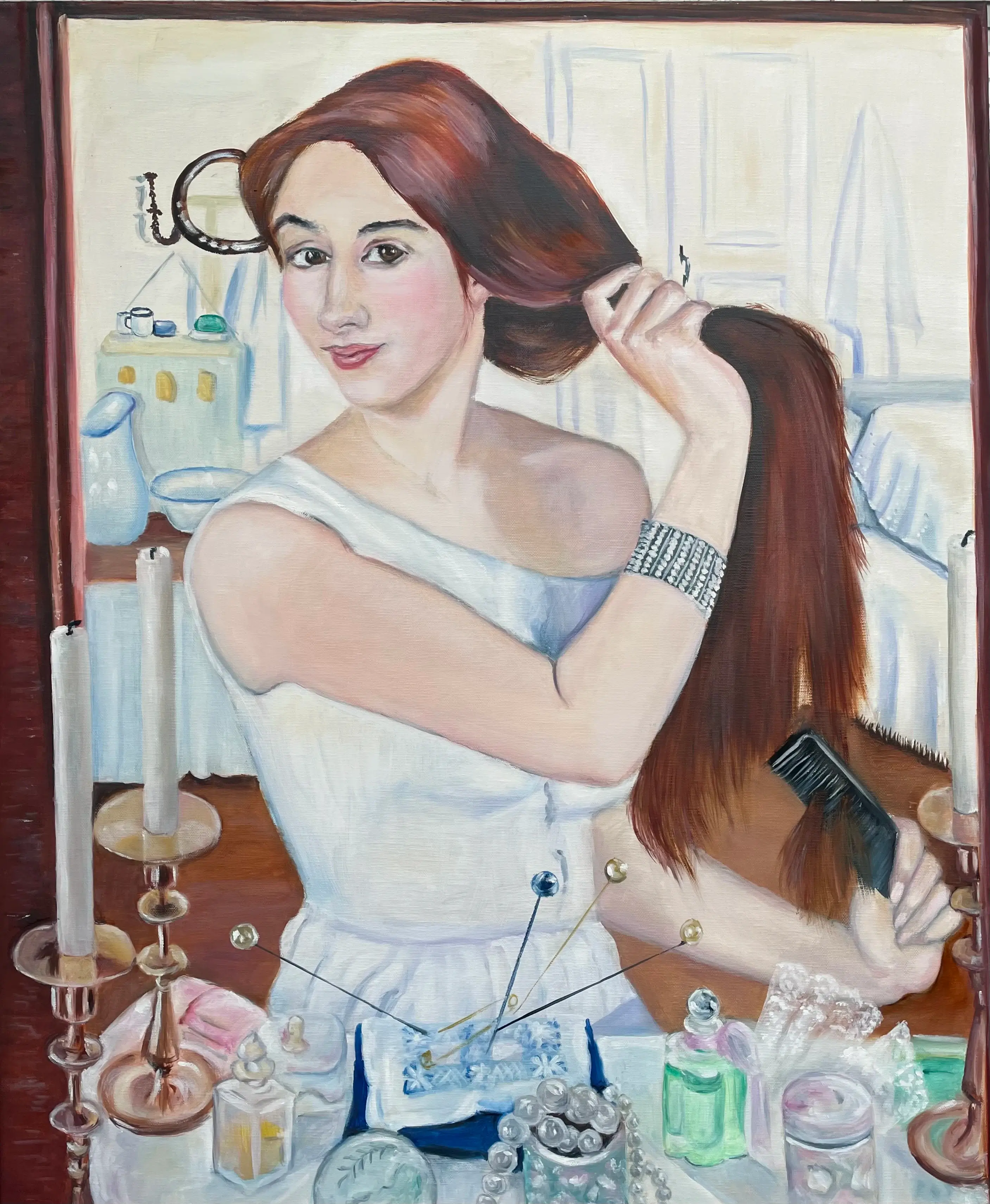 At the Dressing Table (after Zinaida Serebryakova)