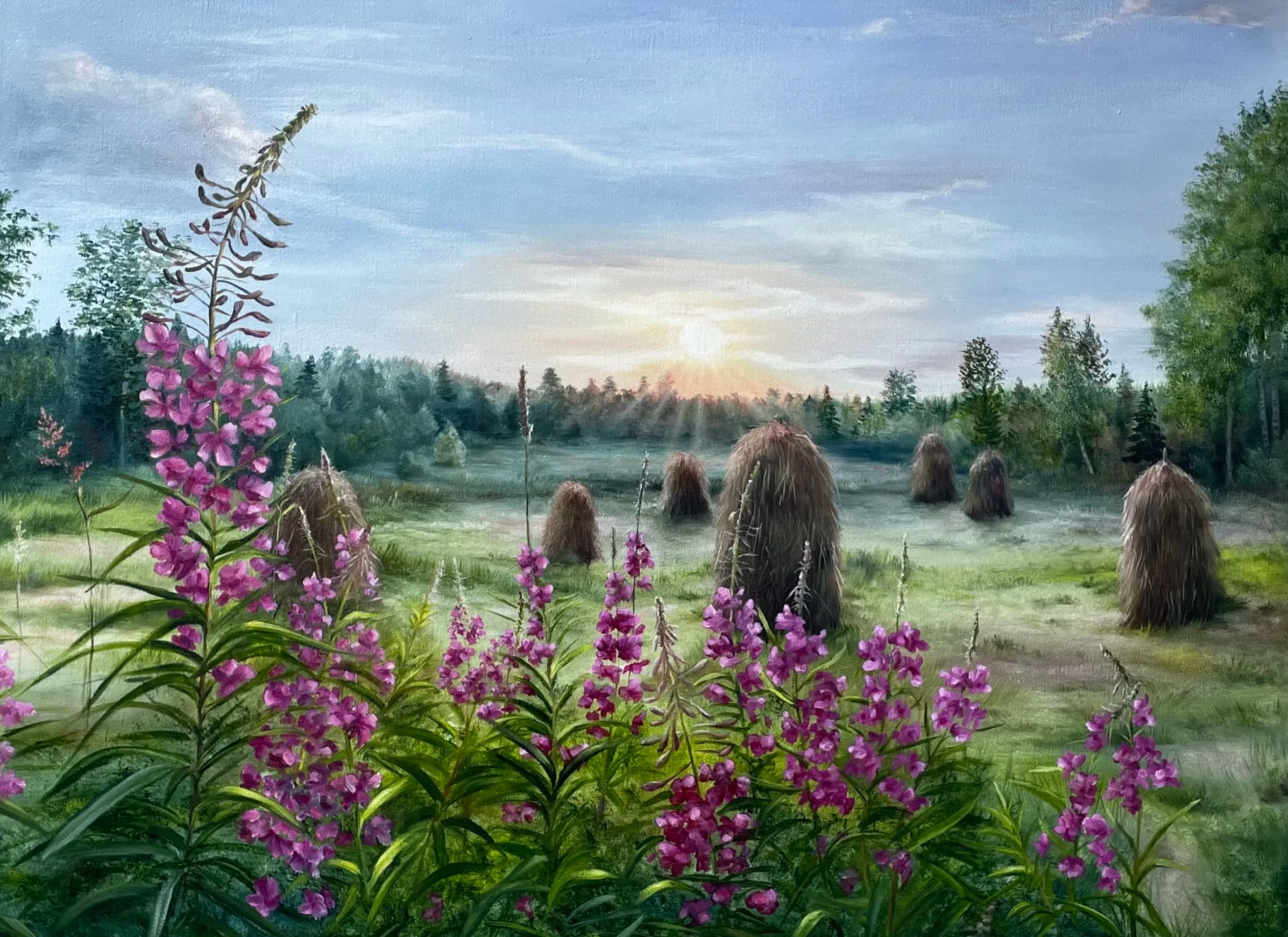 Summer Morning in the Meadow/Based on a photograph by Asko Kuittinen