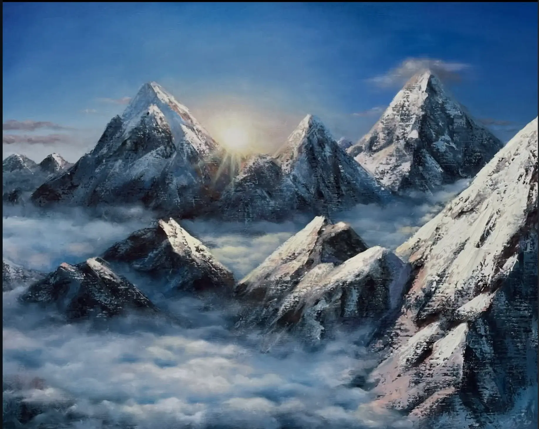 Sunrise In The Mountains