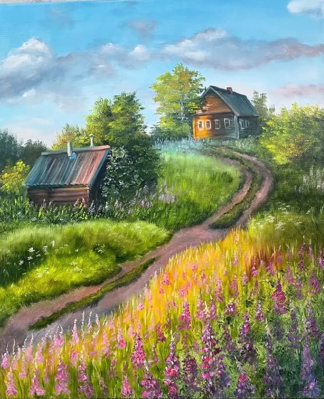 Village At Sunset