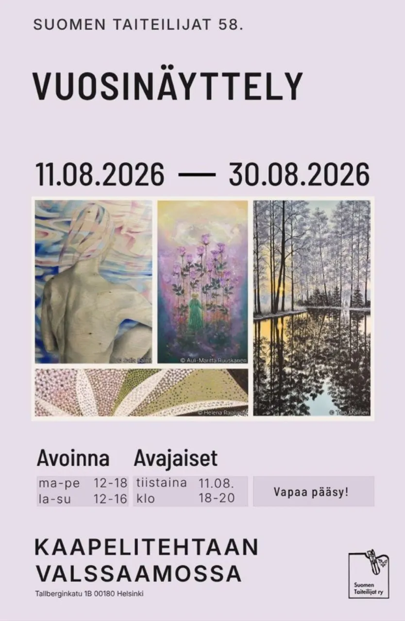 Suomen Taiteilijat 58. Vuosinäyttely exhibition poster